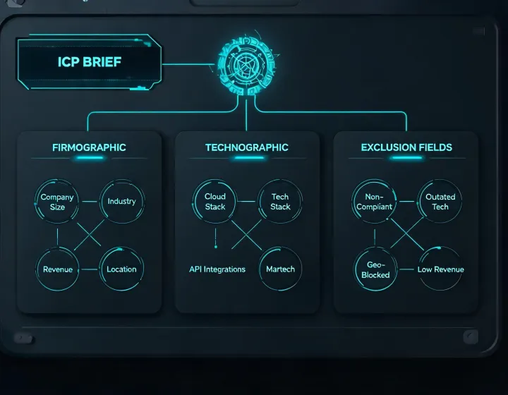 Agent translating an ICP into structured research fields